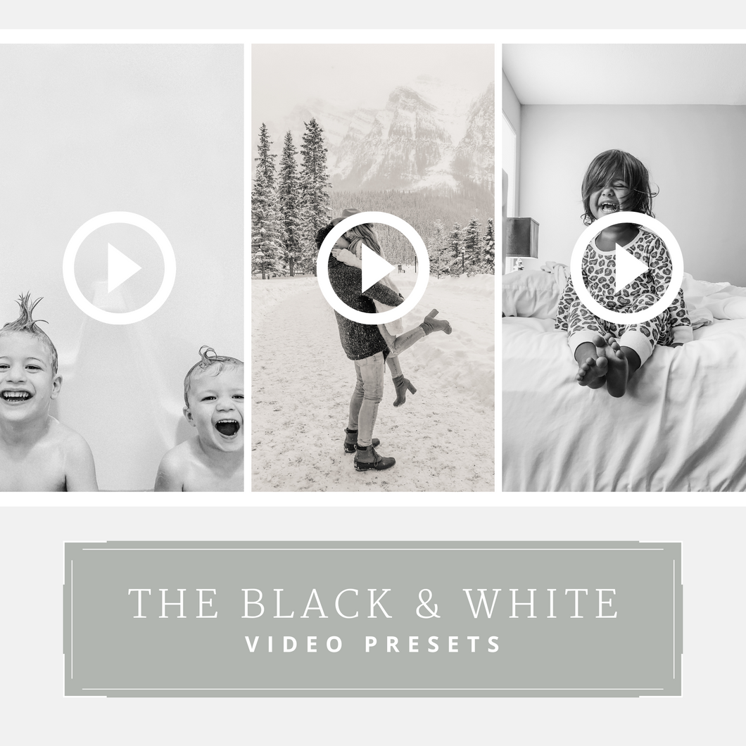 The Black & White Video Presets