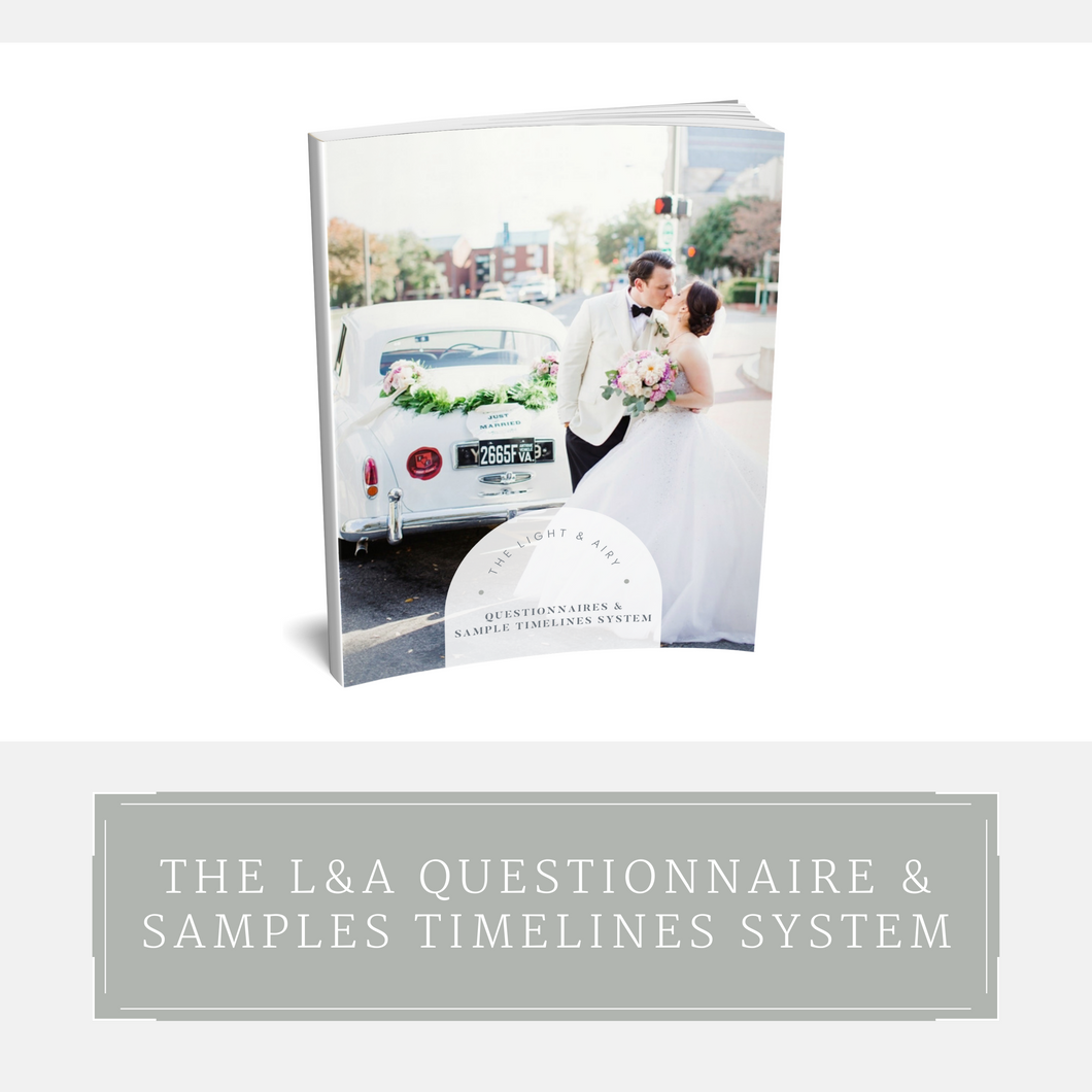 The L&A Questionnaire & Samples Timelines System